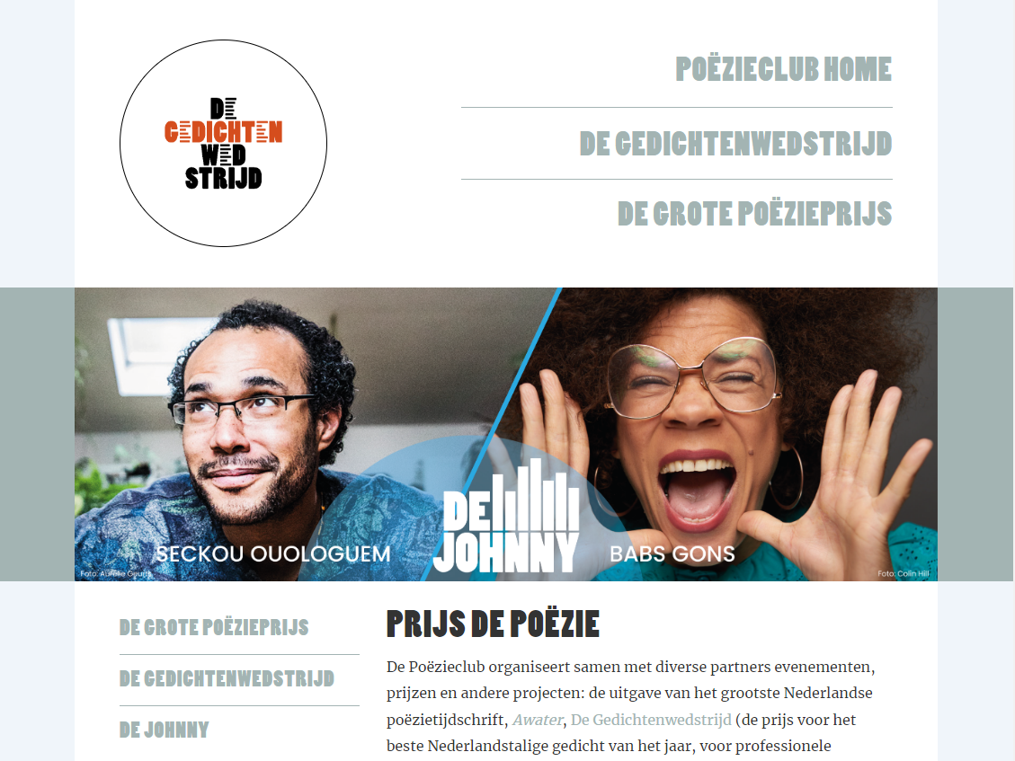 Prijs de Poëzie Prijs de Poëzie
